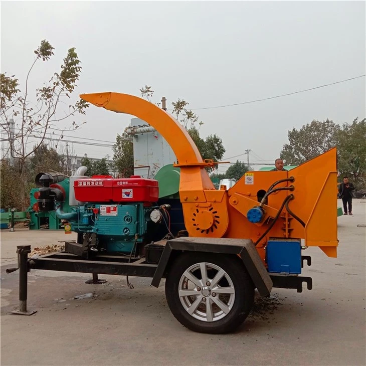 Leaf Shredder Mobile Wood Chip Crusher Machine